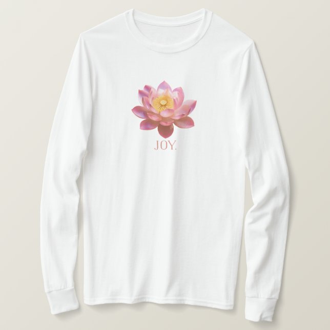 T-shirt Joy Lotus tee - shirt. (Design devant)