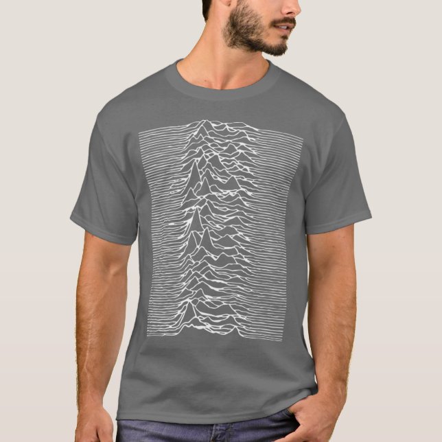T-shirt JOY UNKNOWN PLEASURE DIVISION drôle (Devant)
