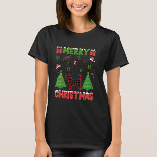 T-shirt Joyau de Noël Buffalo Rouge Plaid Chien Beagle lai