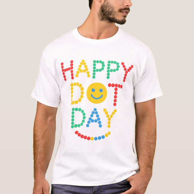 T-shirt Joyeuse célébration de la journée du point (Devant)