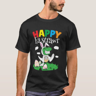 T-shirt Joyeuse chasse aux oeufs de lapin de dinosaure ori