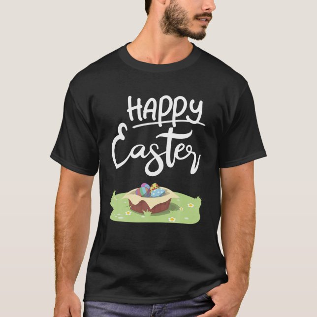 T-shirt Joyeuse chasse aux oeufs de Pâques (Devant)