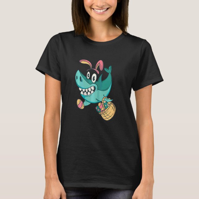 T-shirt Joyeuse chasse aux oeufs de requin de Pâques (Devant)