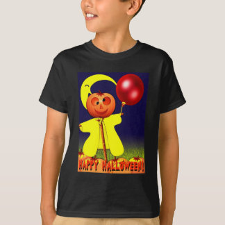 T-shirt Joyeuse chemise noire de l'enfant Halloween