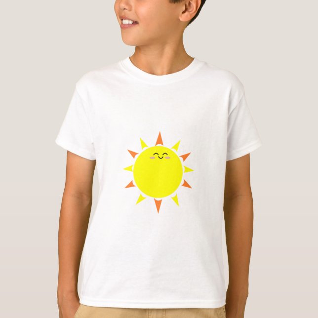 T-shirt Joyeuse chemise Sun Kids - Conception d'été joyeus (Devant)