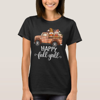 T-shirt Joyeuse Chute à Tous Plaid Vintage Camion Amoureux