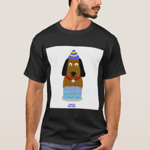 T-shirt Joyeuse Coupe d'Anniversaire Hommes Noir Basic T C