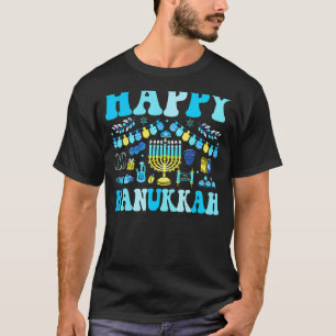 T-shirt Joyeuse décoration du parti Hanoukka Menorah Dreid