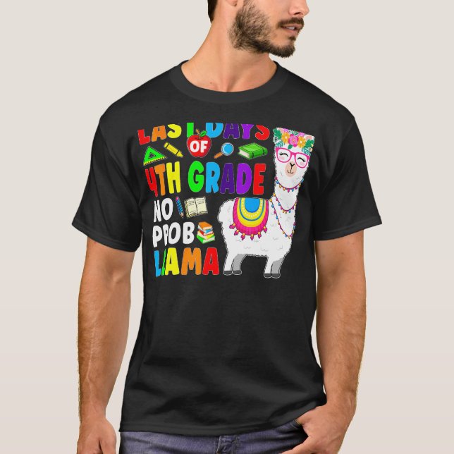 T-shirt Joyeuse Dernière journée de 4e année Enseignant Di (Devant)