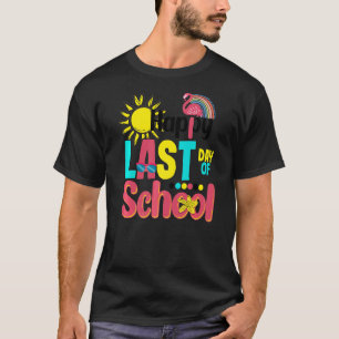 T-shirt Joyeuse Dernière Journée De L'École Rainbow Flaman