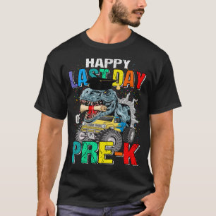 T-shirt Joyeuse Dernière Journée De Pré-K Monster Camion D