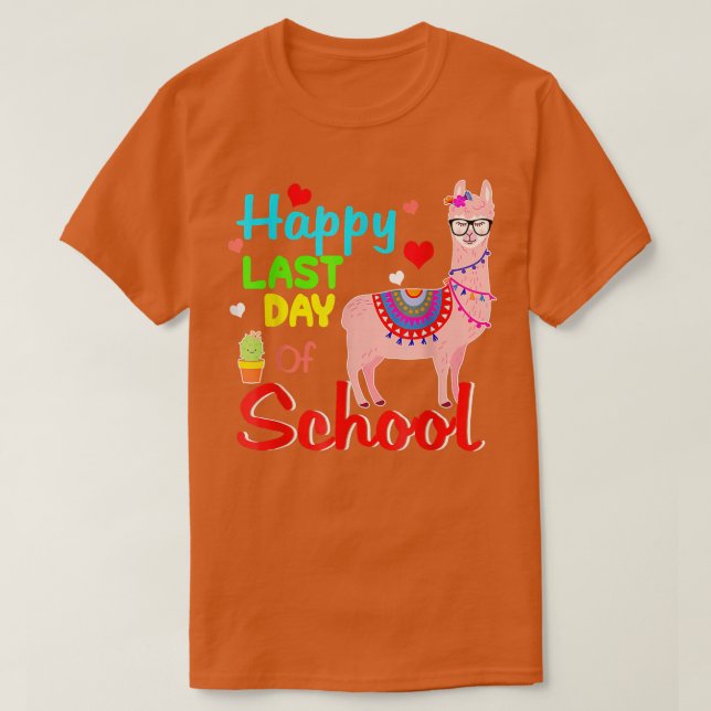 T-shirt Joyeuse Dernière journée d'enseignant scolaire ou  (Design devant)