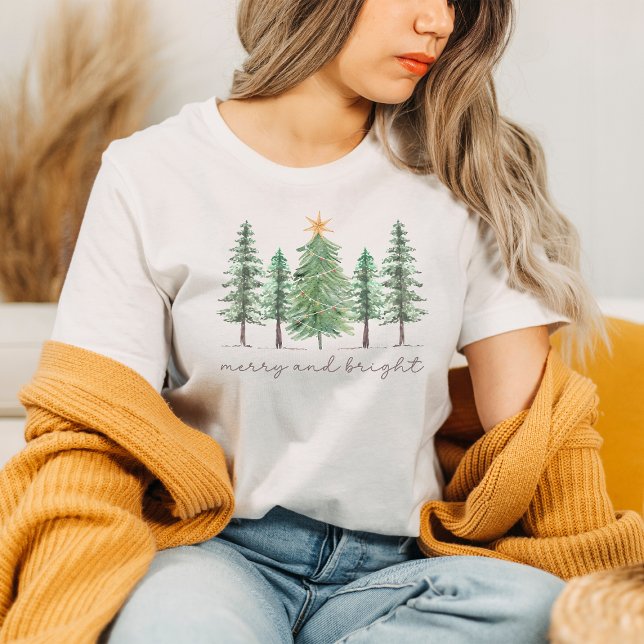 T-shirt Joyeuse et brillante chemise d'arbre de Noël (Créateur téléchargé)
