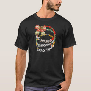 T-shirt Joyeuse et brillante Coquette Bow Christmas Femmes
