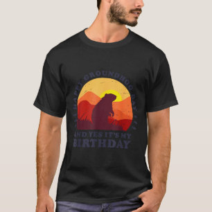 T-shirt Joyeuse fête de la marmotte et oui c'est ma fête d