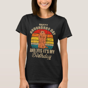 T-shirt Joyeuse fête de la marmotte et oui c'est mon anniv