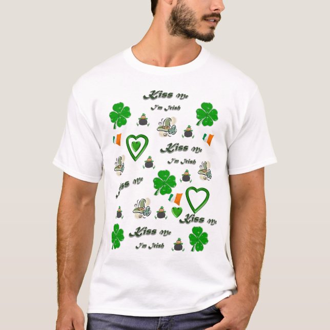 T-Shirt Joyeuse Fête de la Saint-Patrick (Devant)