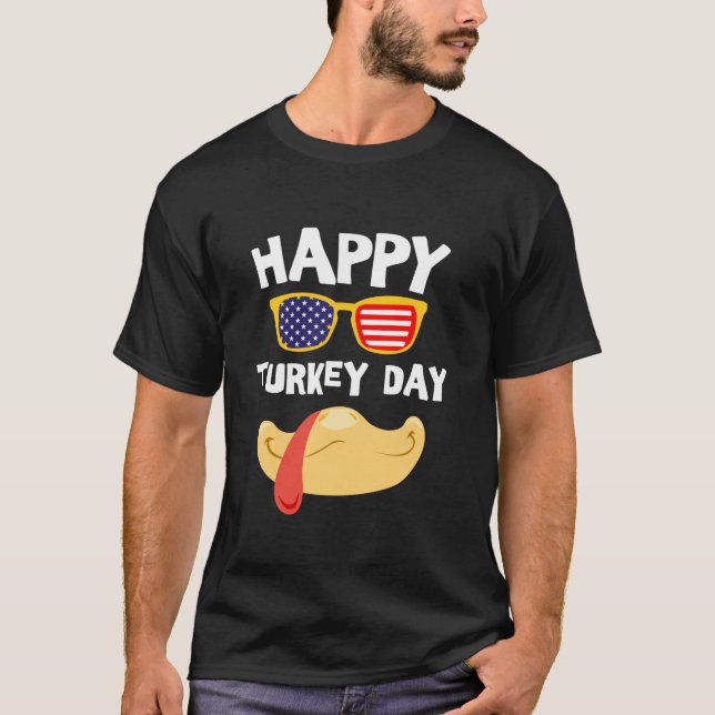 T-shirt Joyeuse fête de la Turquie amusante pour les enfan (Devant)
