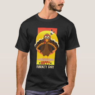 T-shirt Joyeuse fête de la Turquie - Drôle mignon Thanksgi