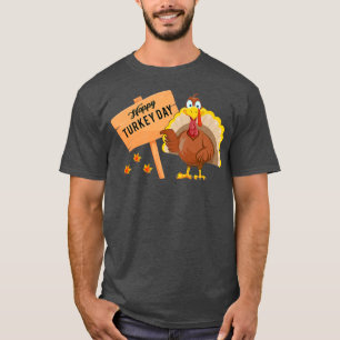 T-shirt Joyeuse fête de la Turquie Thanksgiving Hommes de