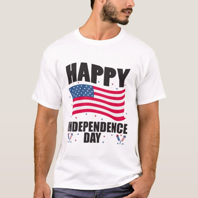 T-shirt Joyeuse fête de l'indépendance (Devant)