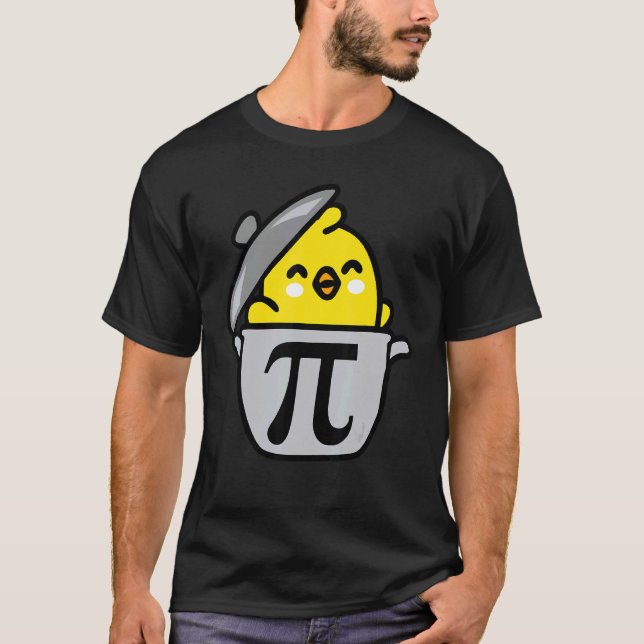 T-shirt Joyeuse fête de Pi Drôle de poulet Pot Pie 3.14 Sc (Devant)