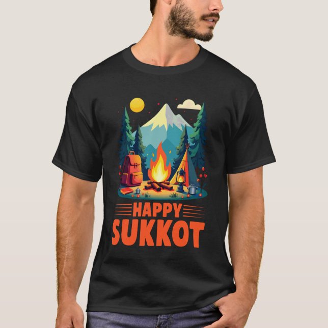 T-shirt Joyeuse fête de Souccot Fête des Tabernacles Fête  (Devant)