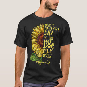 T-shirt Joyeuse Fête Des Mères Au Meilleur Chien Maman Jou