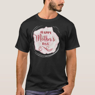 T-shirt Joyeuse Fête Des Mères Avec Amour Et Fleurs Mama H