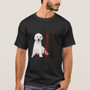 T-shirt Joyeuse fête des mères Blanc Labrador Chien maman