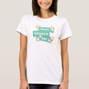 T-shirt Joyeuse Fête des Mères Florale Chemise
