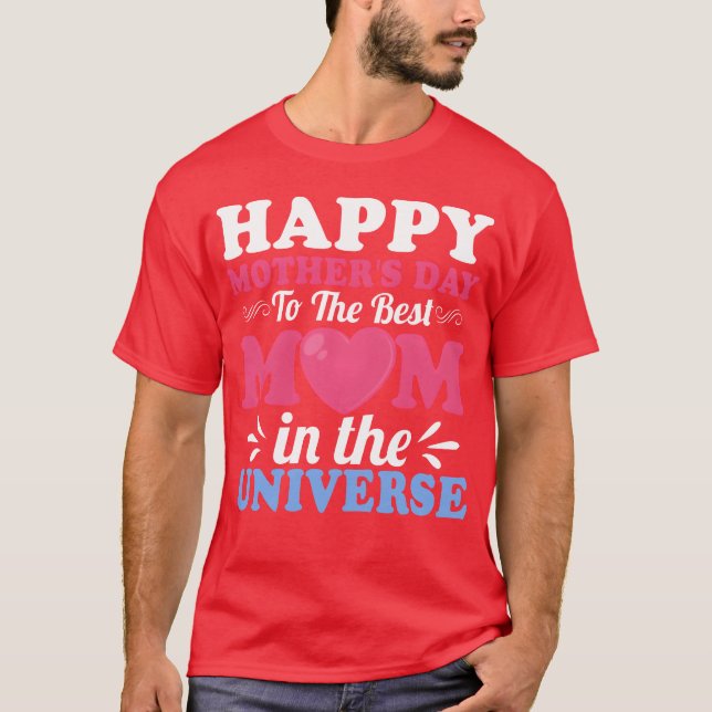 T-shirt Joyeuse Fête des mères pour mère pour maman frite  (Devant)