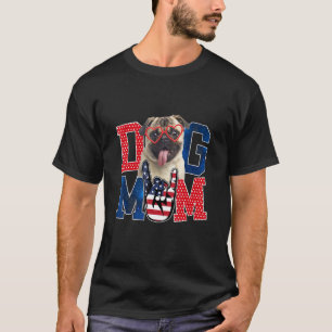 T-shirt Joyeuse Fête des Mères Pug Chienne Maman Chien Mèr