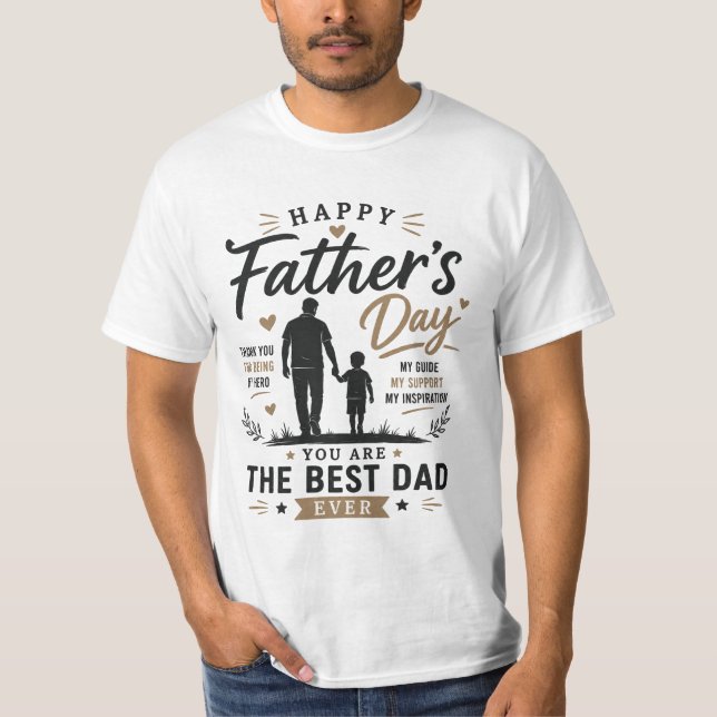 T-shirt Joyeuse Fête des Pères (Devant)