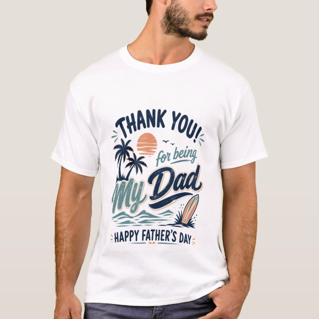 T-shirt Joyeuse fête des pères (Devant)