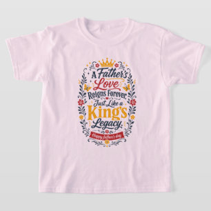 T-shirt Joyeuse fête des pères l'héritage du roi