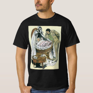 T-shirt Joyeuse Fête des Pères Vintage, Couffin de bébé vi