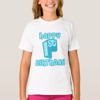 T-shirt Joyeuse fête du 1er anniversaire - joli anniversai