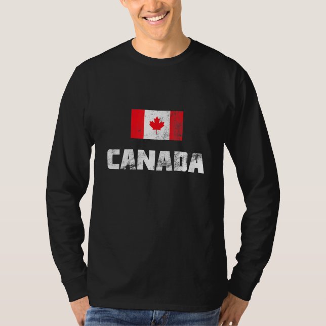 T-shirt Joyeuse fête du Canada Drapeau canadien Hommes pat (Devant)