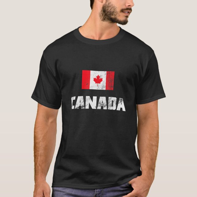 T-shirt Joyeuse fête du Canada Drapeau canadien Hommes pat (Devant)