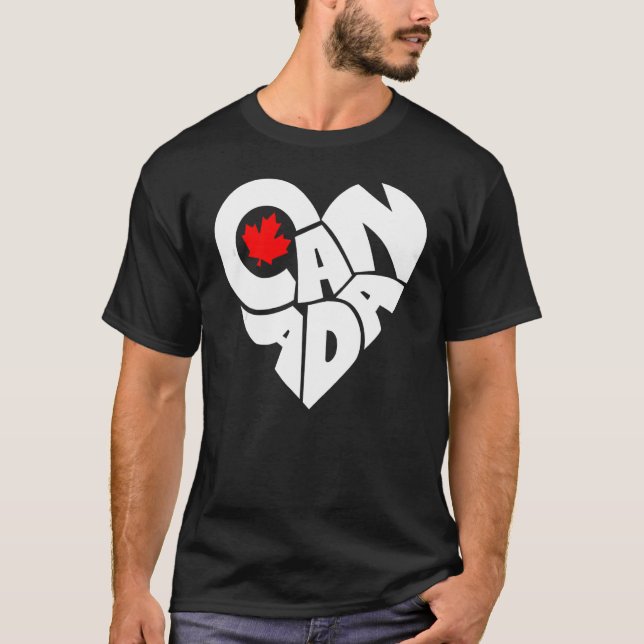 T-shirt Joyeuse fête du Canada Drapeau canadien Maple Leaf (Devant)