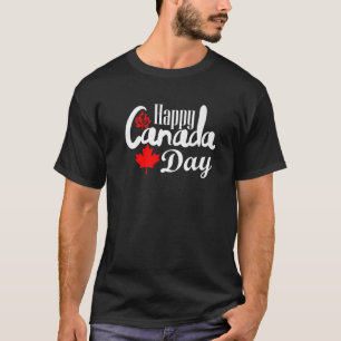 T-shirt Joyeuse fête du Canada Feuille d'érable Drôle cana