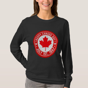T-shirt Joyeuse fête du Canada juillet 1867 Feuille d'érab