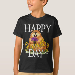 T-shirt Joyeuse Fête Du Marmotte Drôle Marmotte Meme Anima