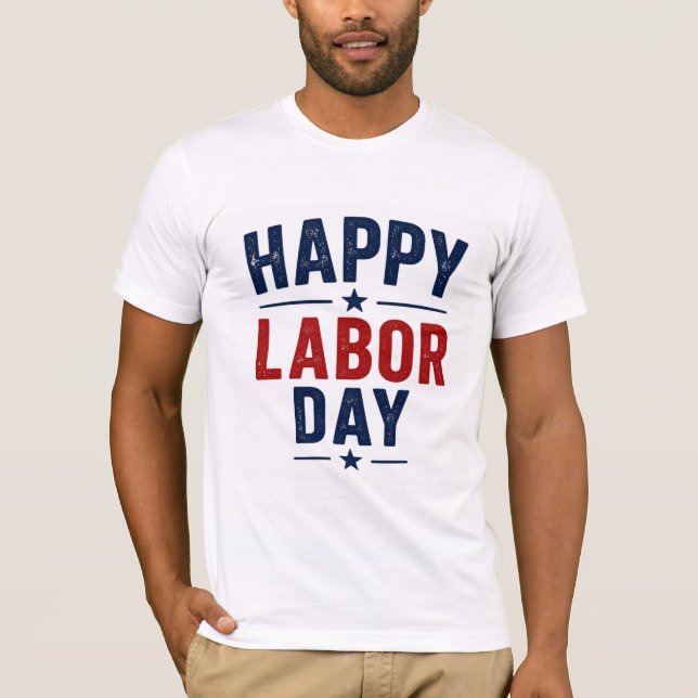 T-shirt Joyeuse Fête du Travail (Devant)
