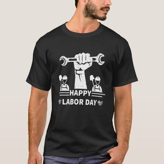 T-shirt Joyeuse fête du Travail 1 (Devant)