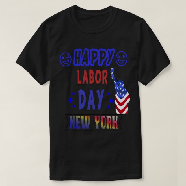 T-shirt Joyeuse Fête du Travail New York (14) (Design devant)