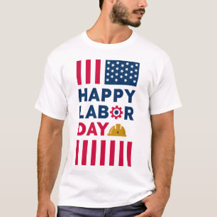 T-shirt Joyeuse fête du Travail, vacances aux États-Unis
