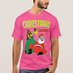 T-shirt Joyeuse fête ivre joyeuse drôle tipsy Santa Claus