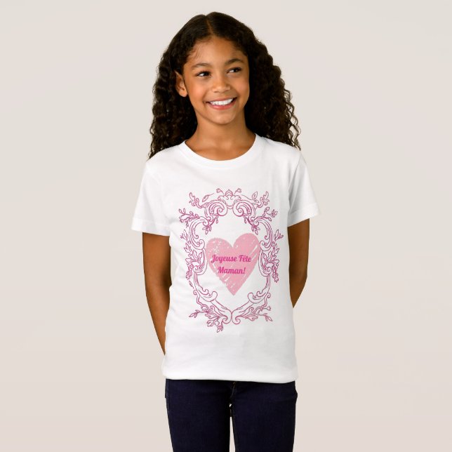 T-Shirt Joyeuse fête maman (Devant entier)